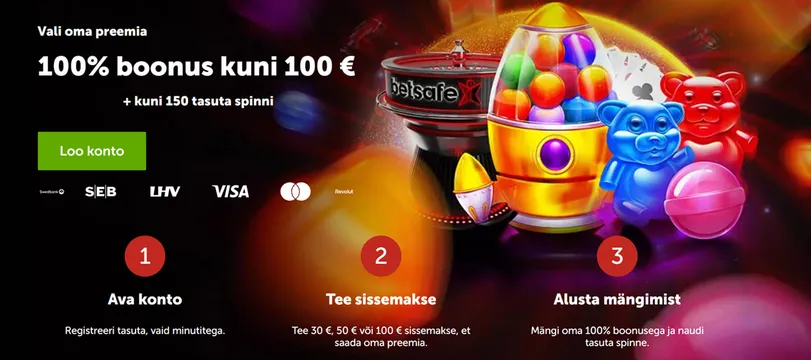 betsafe casino welcome offer