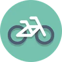 bicycle round icon