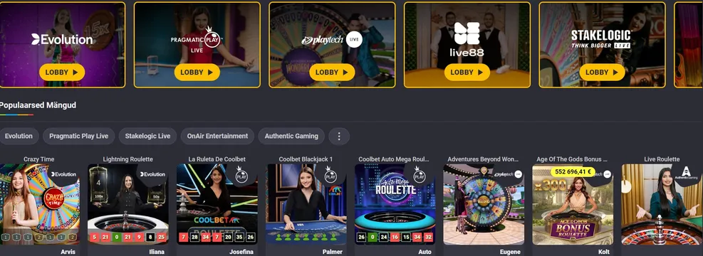 coolbet live casino