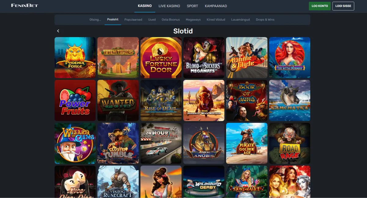fenixbet casino slots