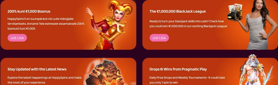 happyspins casino offers