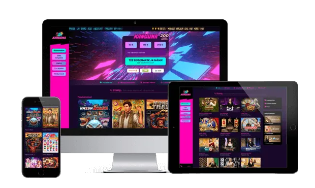 canoe casino website screens