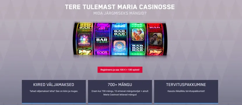 mariacasino casino welcome bonus