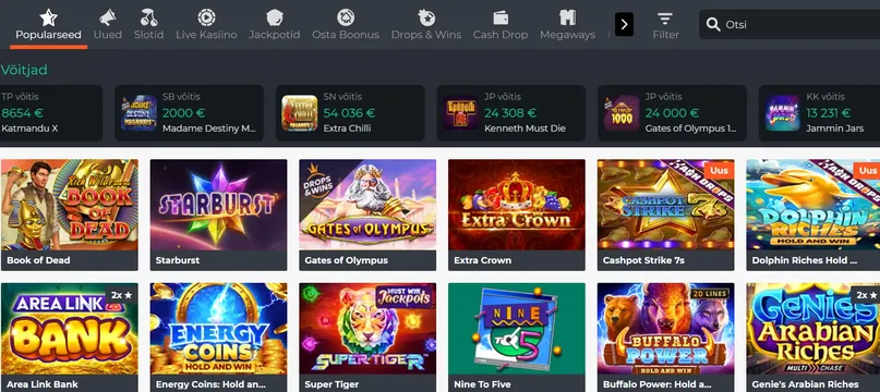 ninja casino games