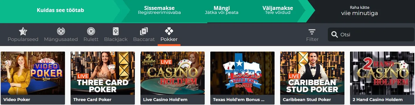 ninja casino poker