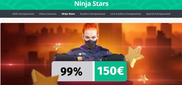 ninja casino stars promotions