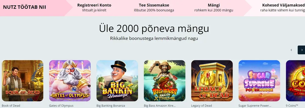 nutz casino games