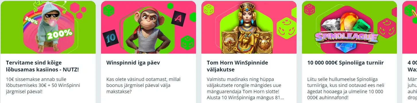nutz casino offers