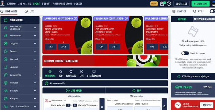 optibet casino sports