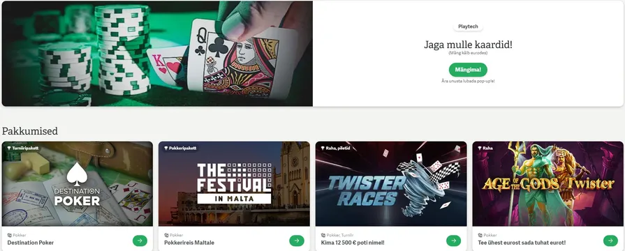 paf casino poker