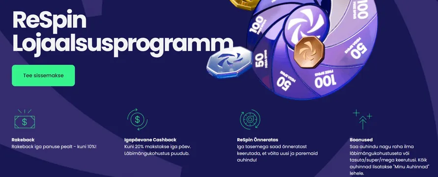 respin casino loyalty program