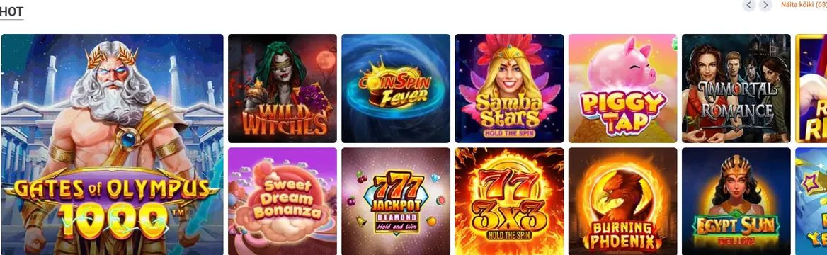 tonybet casino games