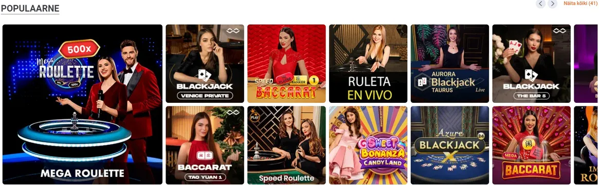 tonybet live casino