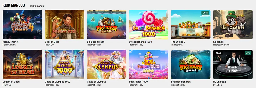 unibet casino games