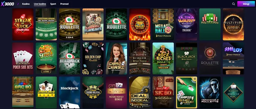 x3000 live casino